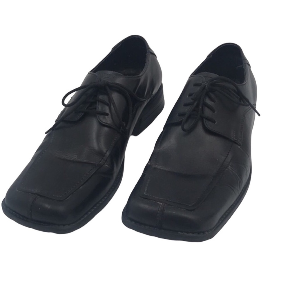 NXXT👞Nunn Bush Black Squared Toed Oxford Shoes Size 9